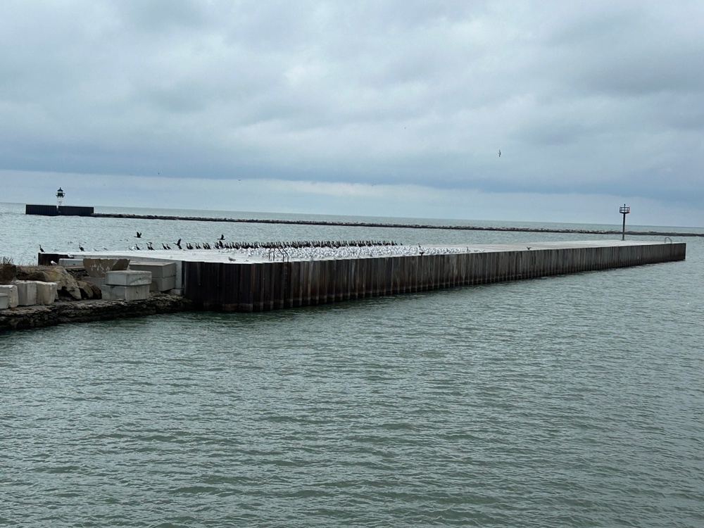 Cleveland West Breakwater Construction