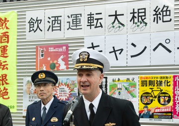CFAY joins Yokosuka’s Year-End Traffic Safety Campaign, Dec. 11, 2024