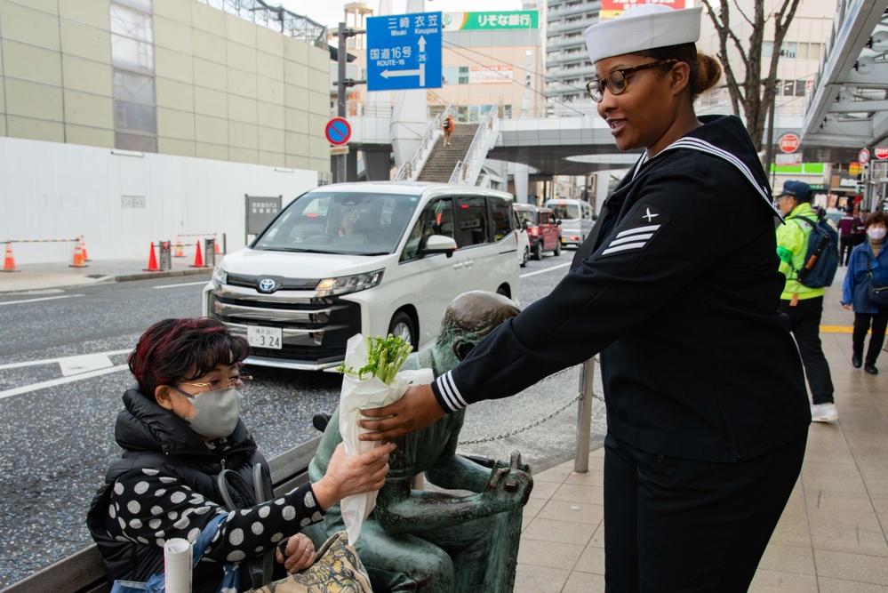 CFAY joins Yokosuka’s Year-End Traffic Safety Campaign, Dec. 11, 2024