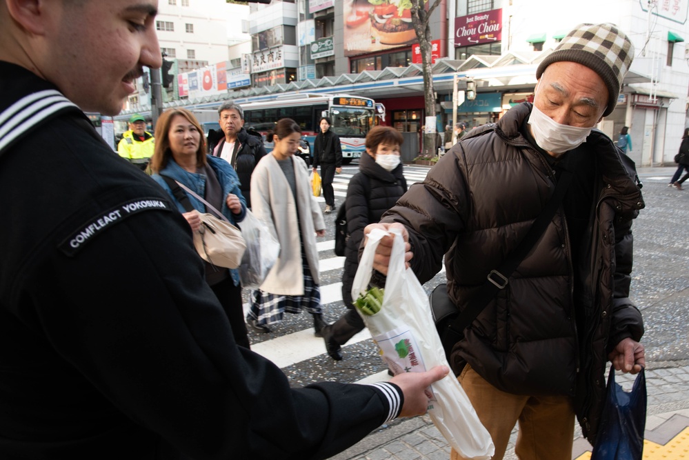 CFAY joins Yokosuka’s Year-End Traffic Safety Campaign, Dec. 11, 2024