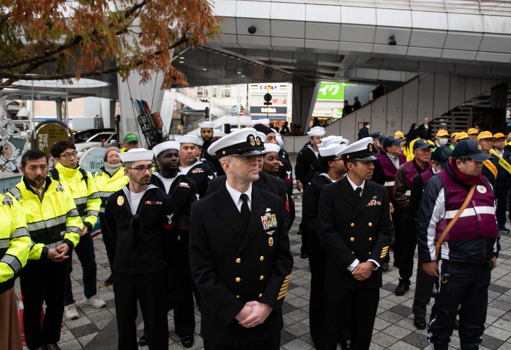 CFAY joins Yokosuka’s Year-End Traffic Safety Campaign, Dec. 11, 2024