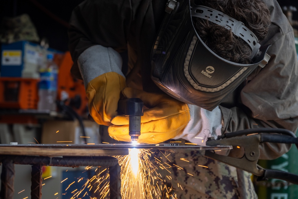 Forging Readiness: NMCB-3 Welding Practice in Okinawa