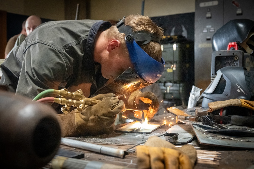 Forging Readiness: NMCB-3 Welding Practice in Okinawa