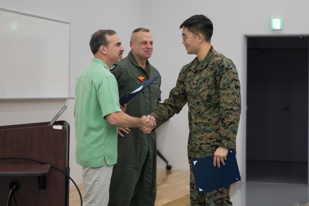 MCAS Iwakuni’s first Blended Expeditionary War School Seminar students graduate