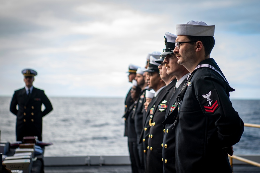 Nimitz Conducts Burial-at-Sea Ceremony