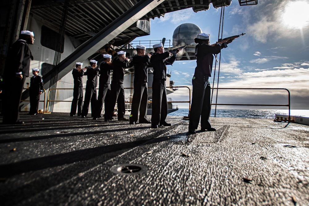 Nimitz Conducts a Burial-at-Sea Ceremony