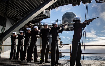 Nimitz Conducts a Burial-at-Sea Ceremony