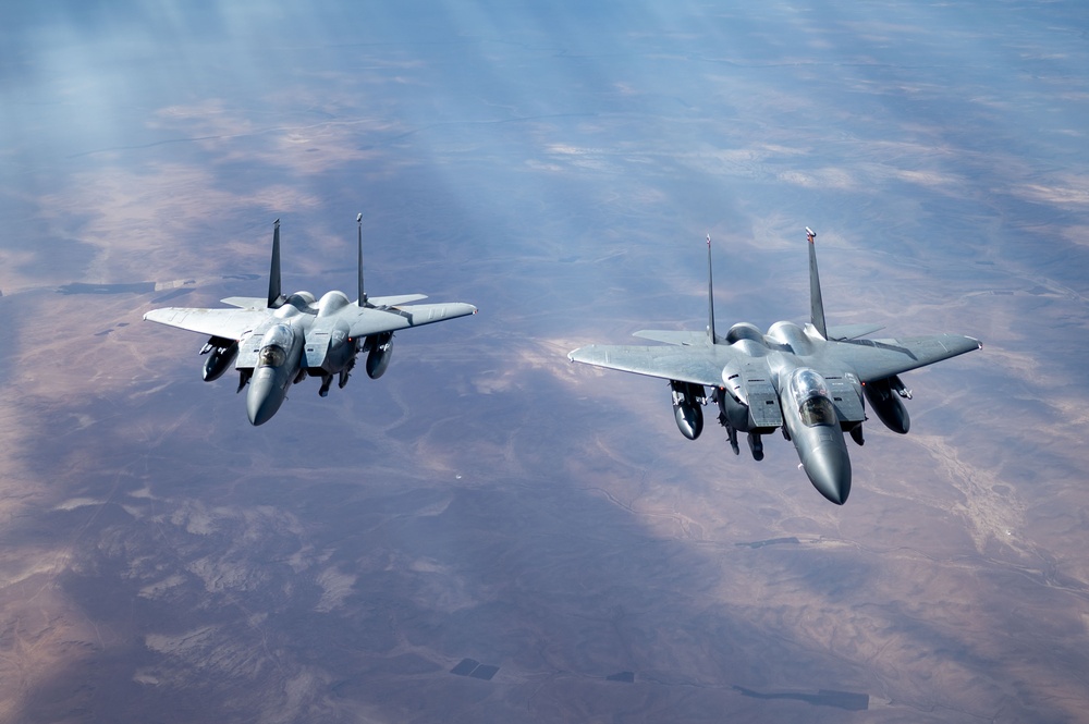 KC-135 Stratotanker supports USCENTCOM fighter and bomber assets with mission-sustaining fuel