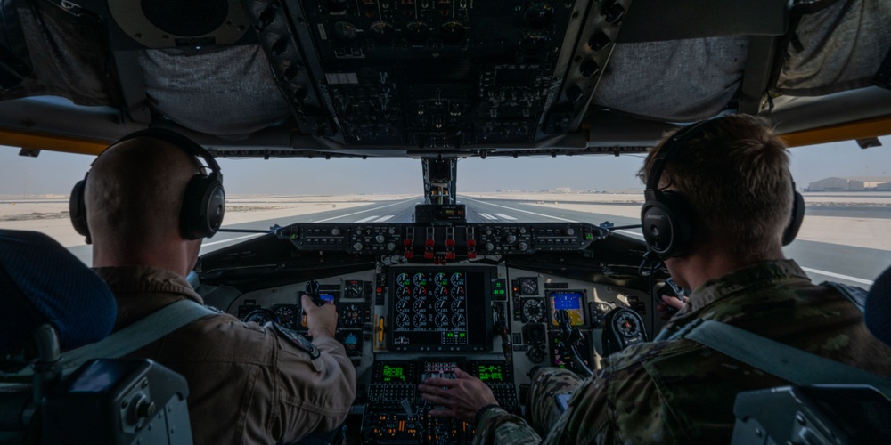 KC-135 Stratotanker supports USCENTCOM fighter and bomber assets with mission-sustaining fuel