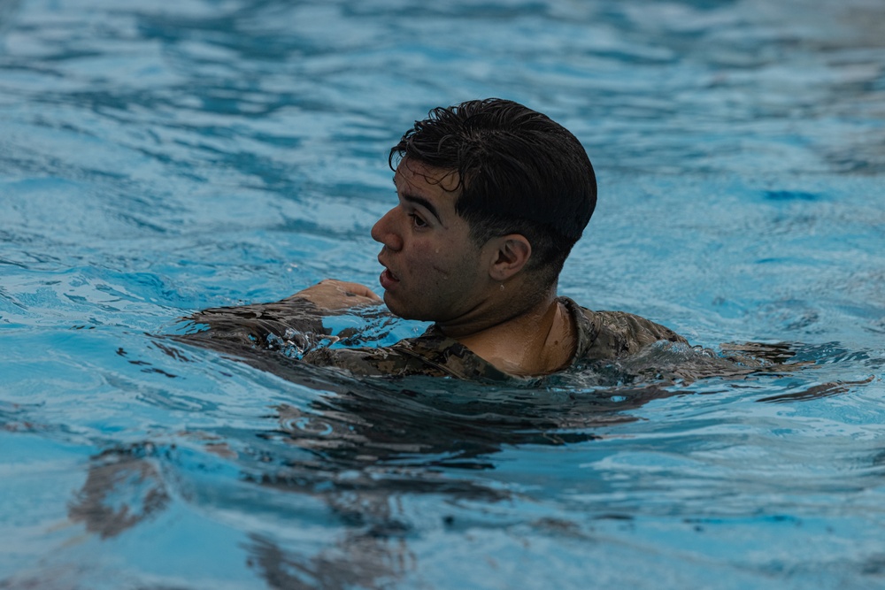 12th MLR Marines Participates in a Swim PT