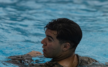 12th MLR Marines Participates in a Swim PT