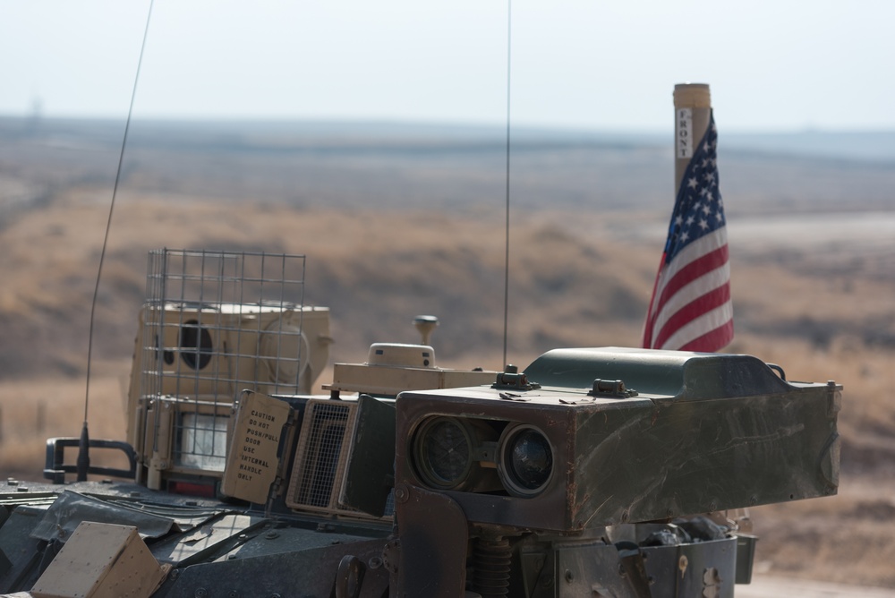 Coalition Forces Deploy M2A3 Bradley Fighting Vehicles