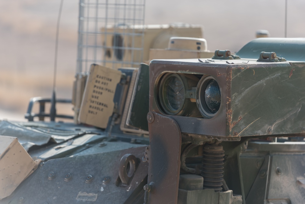 Coalition Forces Deploy M2A3 Bradley Fighting Vehicles