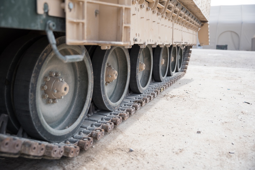 Coalition Forces Deploy M2A3 Bradley Fighting Vehicles