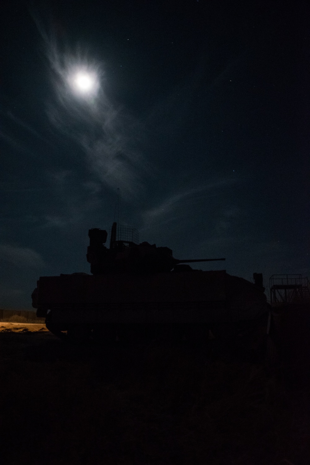 Coalition Forces Deploy M2A3 Bradley Fighting Vehicles