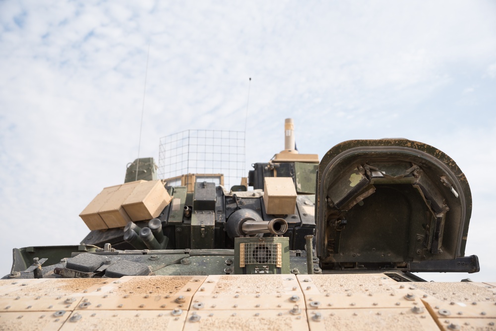 Coalition Forces Deploy M2A3 Bradley Fighting Vehicles