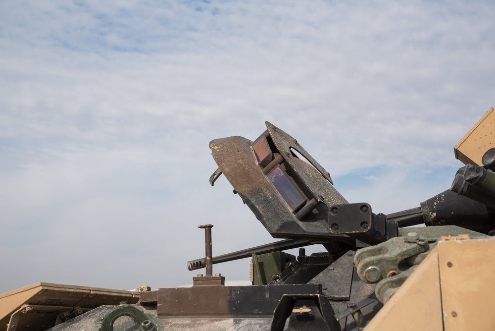 Coalition Forces Deploy M2A3 Bradley Fighting Vehicles