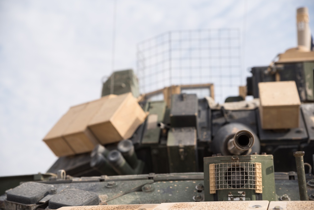 Coalition Forces Deploy M2A3 Bradley Fighting Vehicles