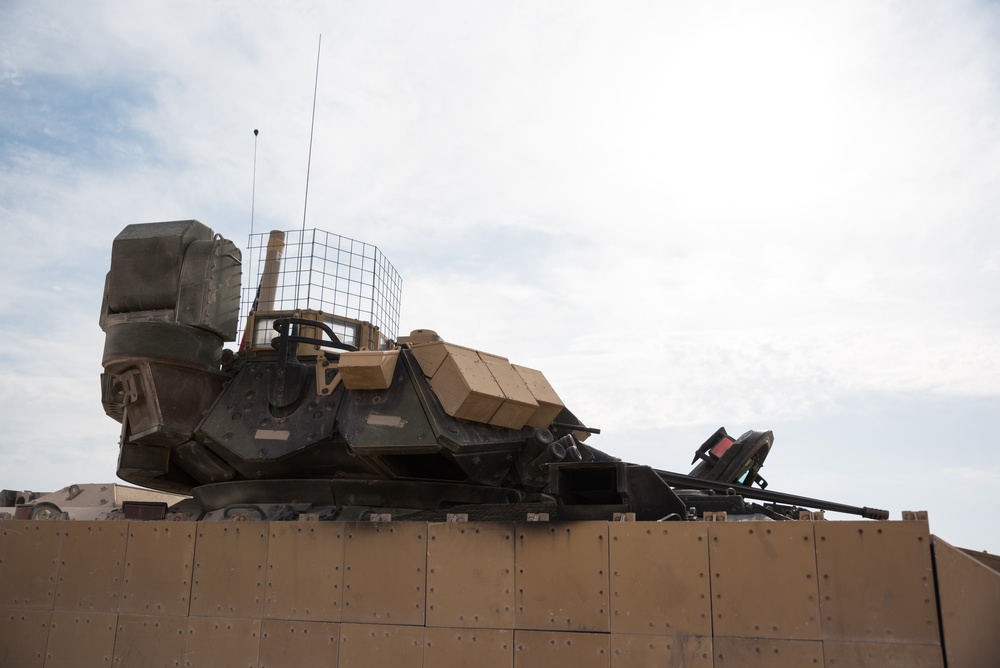 Coalition Forces Deploy M2A3 Bradley Fighting Vehicles