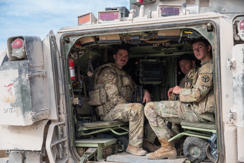 Coalition Forces Deploy M2A3 Bradley Fighting Vehicles