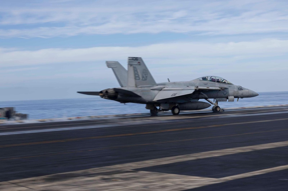 USS Harry S. Truman operates in the Mediterranean Sea