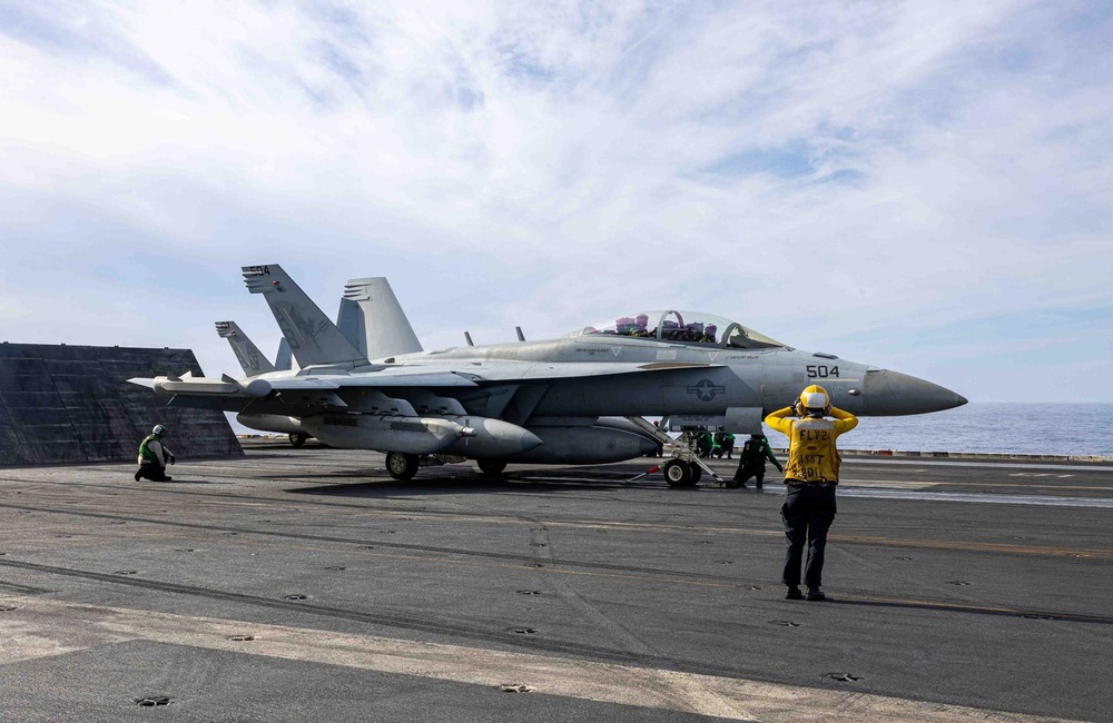 USS Harry S. Truman operates in the Mediterranean Sea