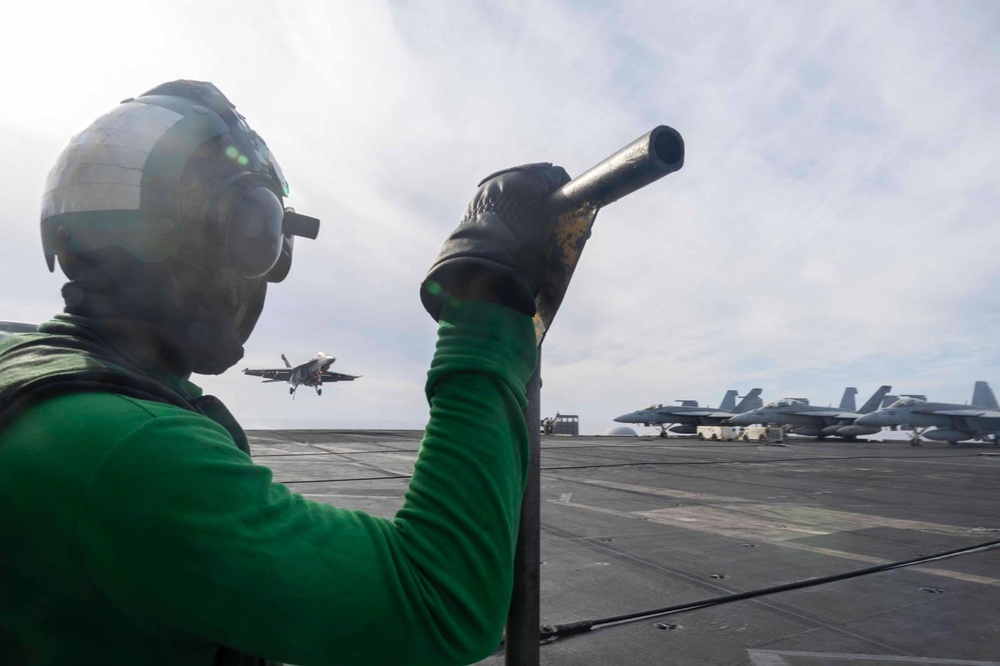 USS Harry S. Truman operates in the Mediterranean Sea