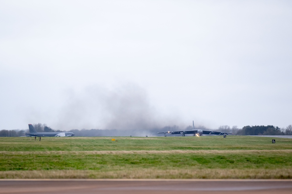 B-52s depart RAF Fairford to end BTF 25-1