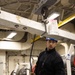 USS Gerald R. Ford (CVN 78) Sailor conducts engine maintenance