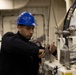 USS Gerald R. Ford (CVN 78) Sailor conducts engine maintenance