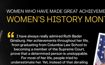 Women's History Month social media vignette