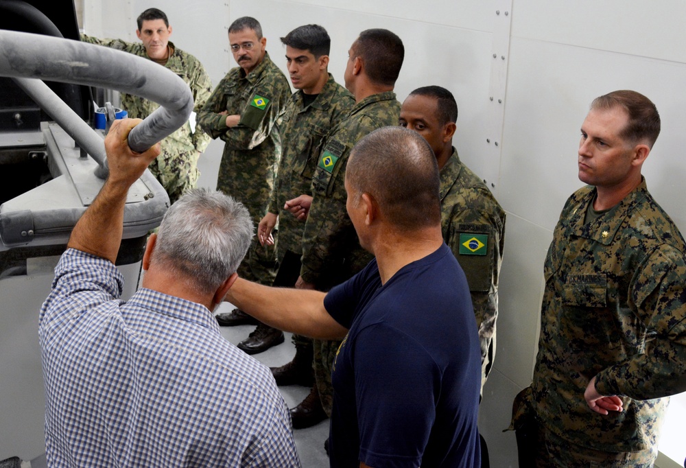 Brazilian Marines Visit NAVSCIATTS