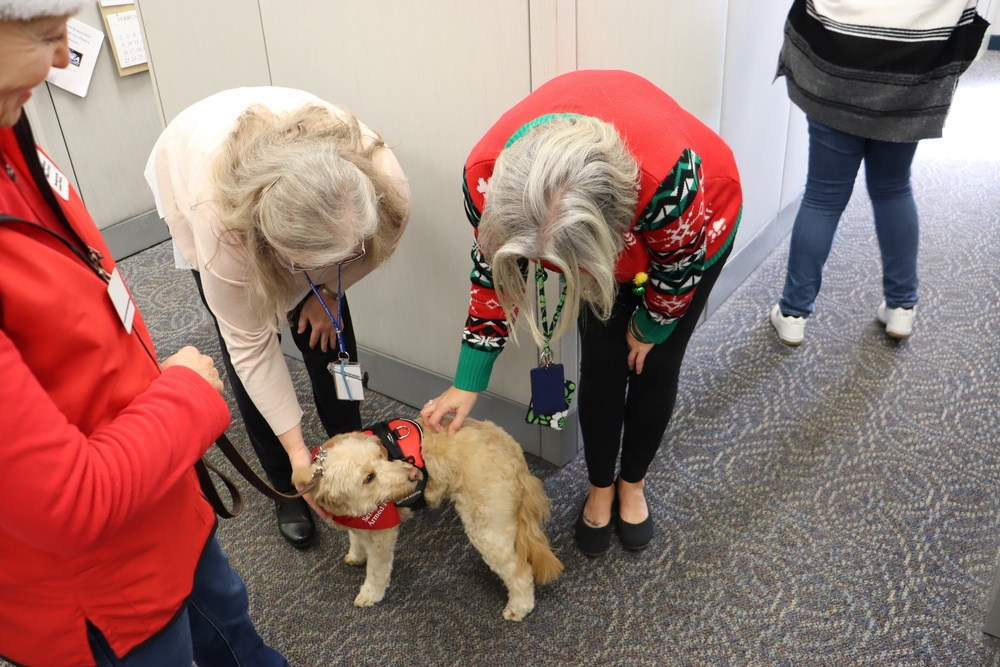 The American Red Cross Therapy Dogs Bring Joy to SUPSHIP Newport News