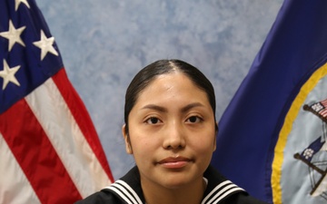 Logistics Specialist Petty Officer 3rd Class Itzel Rosales Official photo