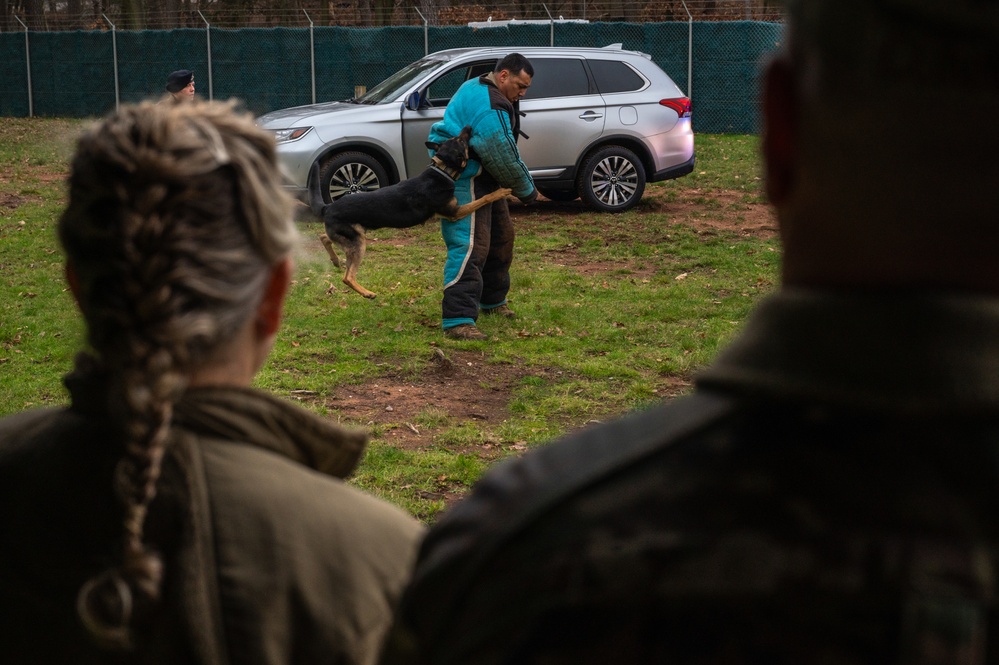 Third AF command team connects with 86 AW Airmen to learn missions