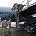 All hands on deck offloading a KC-135R from a recent deployment