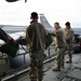 All hands on deck offloading a KC-135R from a recent deployment