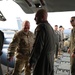 All hands on deck offloading a KC-135R from a recent deployment