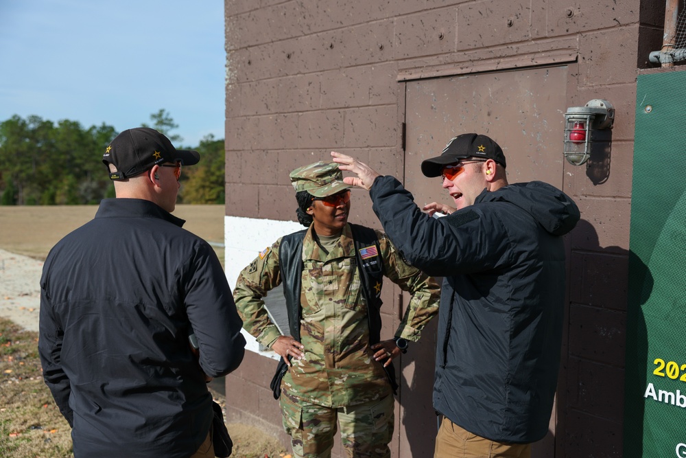 Brig. Gen. Antoinette R. Gant visits the U.S. Army Marksmanship Unit