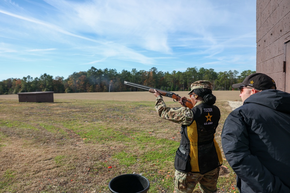 Brig. Gen. Antoinette R. Gant visits the U.S. Army Marksmanship Unit