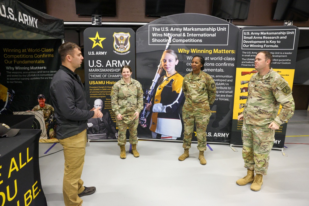 Brig. Gen. Antoinette R. Gant visits the U.S. Army Marksmanship Unit