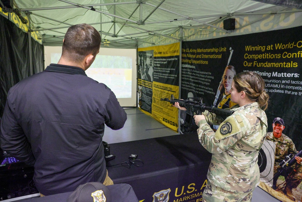 Brig. Gen. Antoinette R. Gant visits the U.S. Army Marksmanship Unit