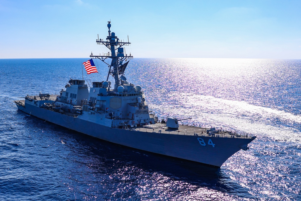 DVIDS - Images - USS Bulkeley conducts an All Hands Call and Photo ...