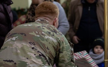 U.S. Soldiers Deliver Gifts to St. Joseph Church in Kosovo