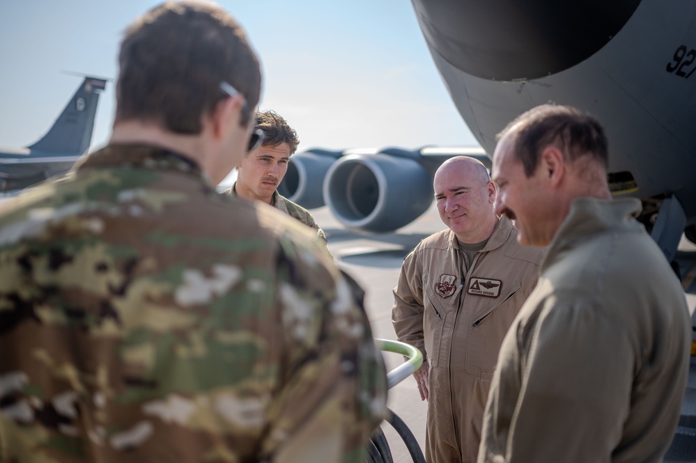 379th AEW commander flies routine refueling mission over USCENTCOM AOR