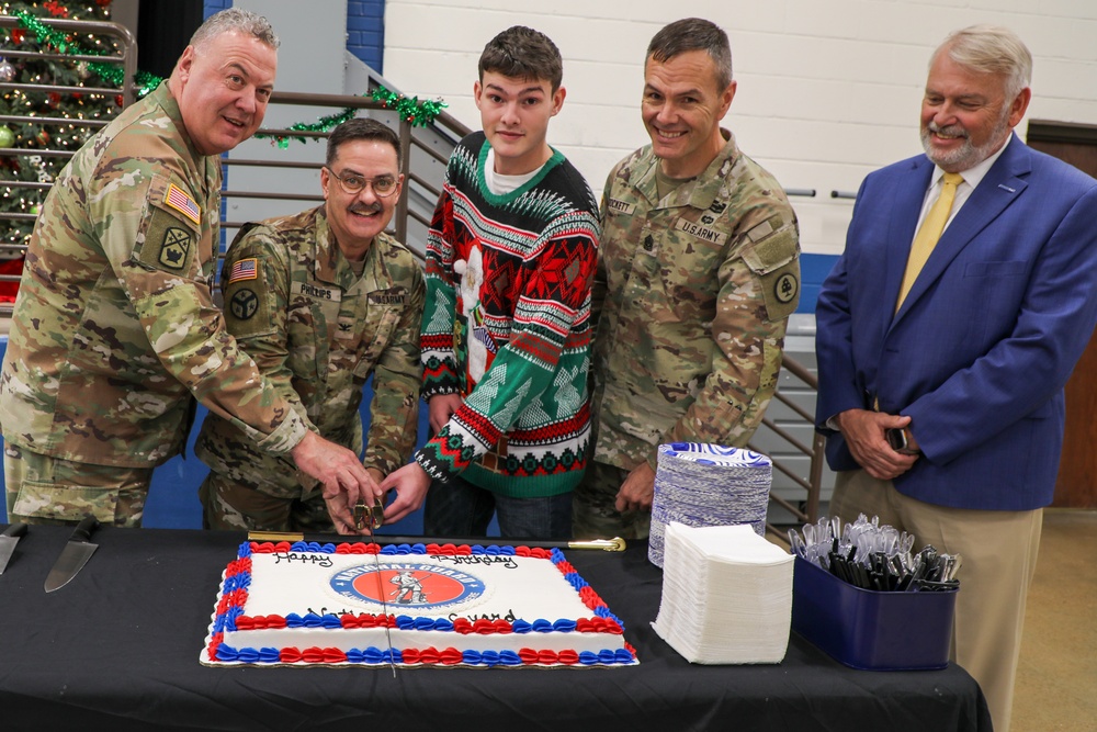 Cutting of the National Guard cake