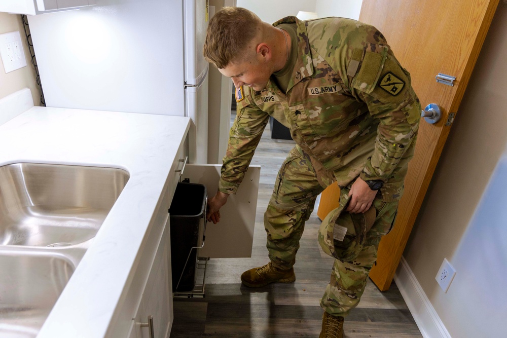 DPW unveils upgraded barracks rooms