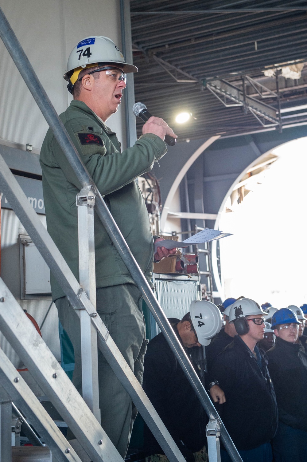 USS John C. Stennis (CVN 74) All Hands Call