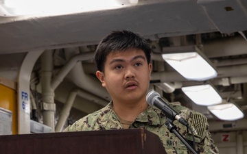 USS Tripoli Honors Native American Heritage Month