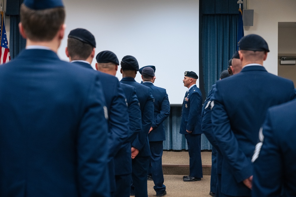 Attention to Detail: Security Forces Highlight Readiness with Uniform Inspections